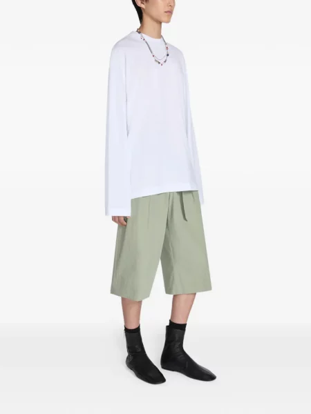 Tricou Dries Van Noten lung alb