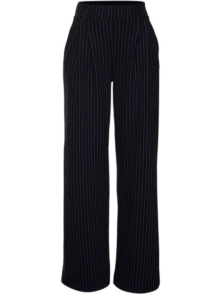 LASCANA Pantaloni cutați albastru deschis negru