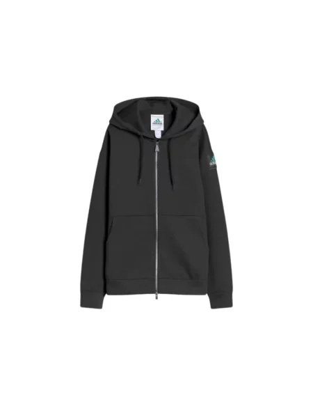 Adidas Originals Spacer bluza rozpinana z kapturem z bawełną czarna