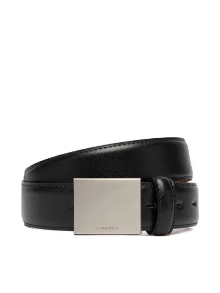 Pentru Bărbați Calvin Klein Logo Plaque Smooth negru