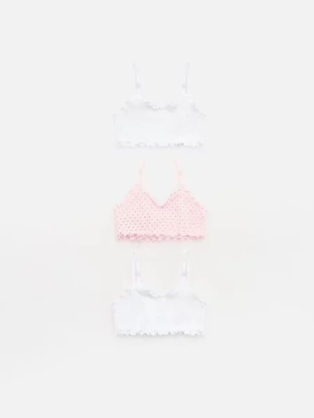 Топ Reserved из микрофибры белый