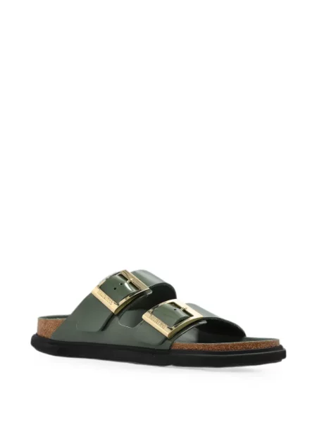 Sandale Birkenstock cu cataramă verde
