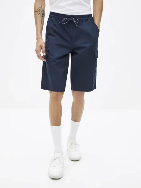 Pantaloni cargo Celio albastru