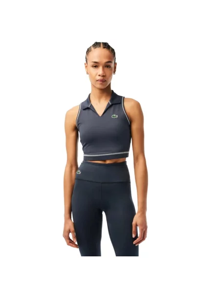 Top sportowy Lacoste niebieski