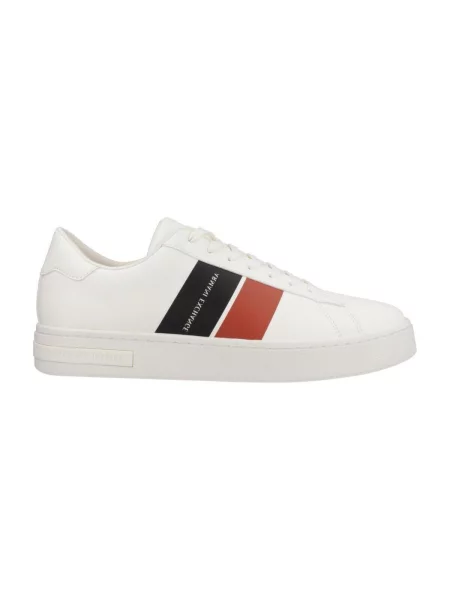 Pantofi Armani Exchange de lână alb