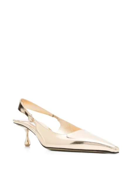 Pantofi cu toc Jimmy Choo auriu