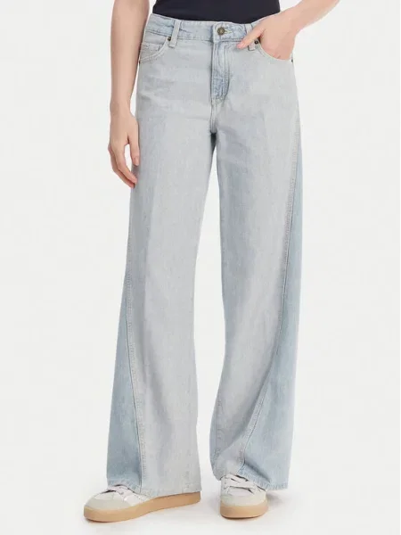 Guess Jeans Džinsai Wide Leg mėlyna