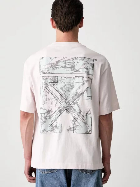 Off-White Rubbed Paint Arrows tricou din pentru bărbați alb