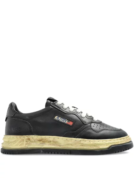 Sneakerși Autry din piele zdrențuiți negru