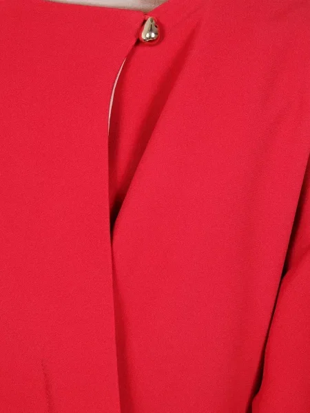 Rochie maxi Carven până la genunchi de costum roșu
