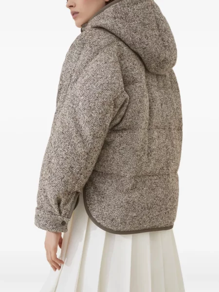 Geacă cu puf Brunello Cucinelli maro