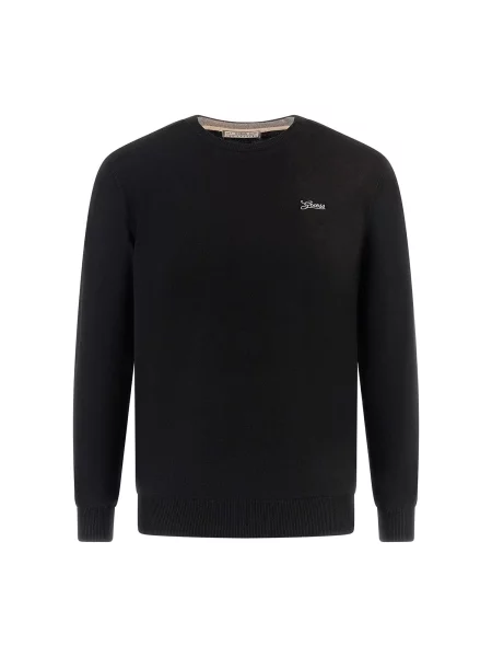 GUESS Pulover Valentine negru alb