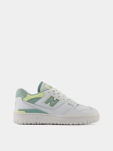 Кожаные кроссовки New Balance белые