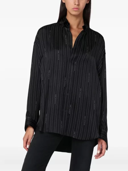 Cămașă Balenciaga cu dungi negru