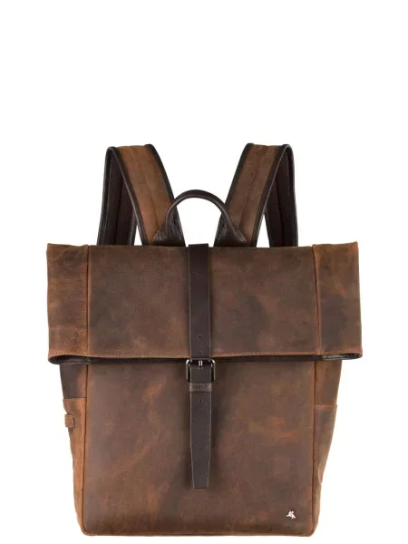 Кожаный повседневный рюкзак Visconti коричневый