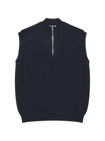 Плетен пуловер Ernest W. Baker без ръкави синьо