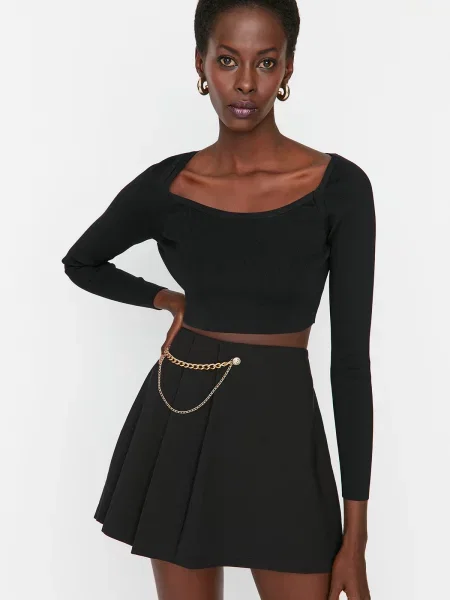 Fusta mini Trendyol negru