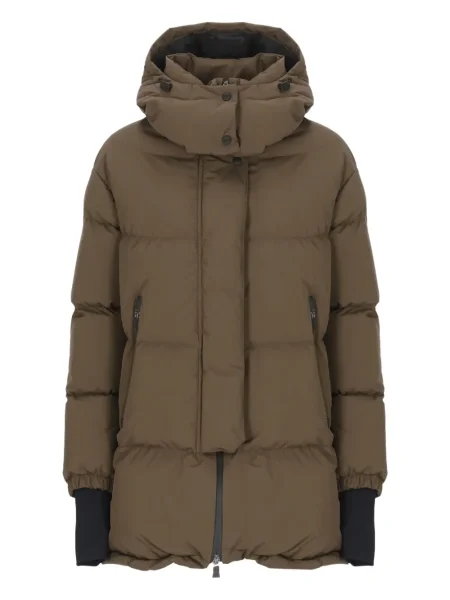 Geacă cu puf Herno cu glugă maro