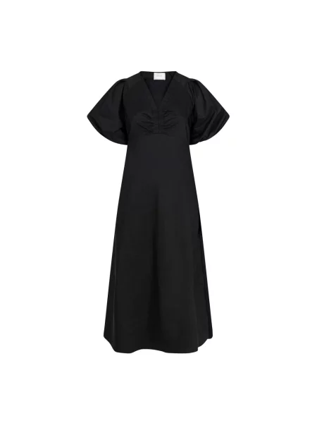 Udrapować sukienka midi Neo Noir czarna