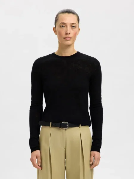 SELECTED Pulover SLFSHIRLEY' negru