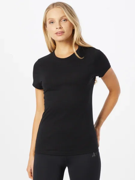 FALKE Tricou funcțional negru / roșu