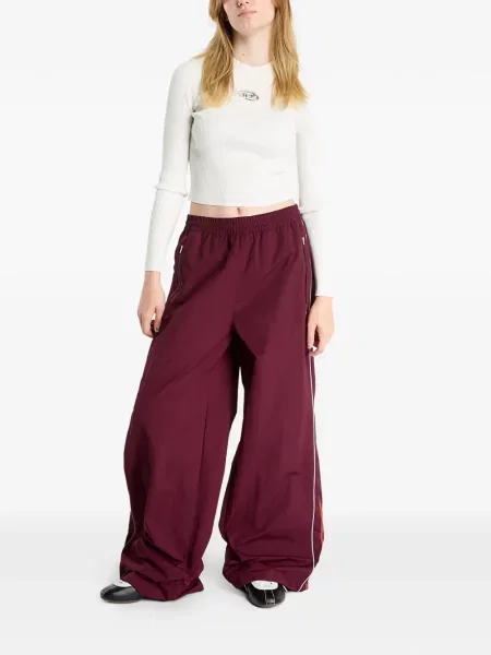 Tricou Adidas din fleece cu dungi scurt albastru