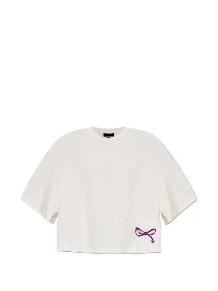 Tricou Emporio Armani cu imagine alb
