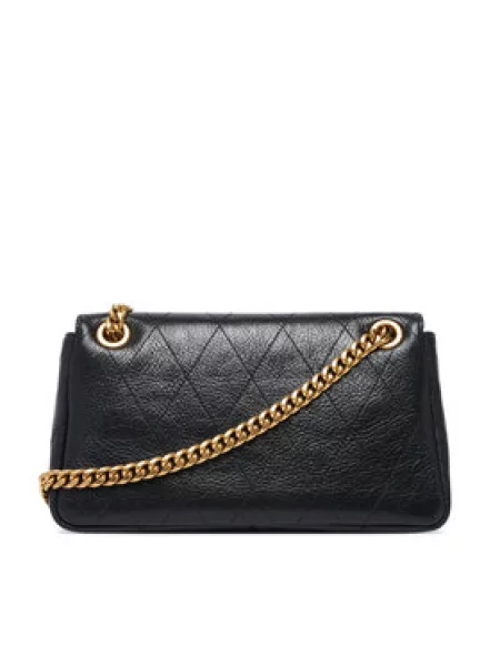 Torbica Tory Burch Charlie Quilted Small Shoulder Bag crna