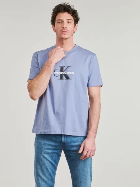 Tričko Calvin Klein Jeans modrá