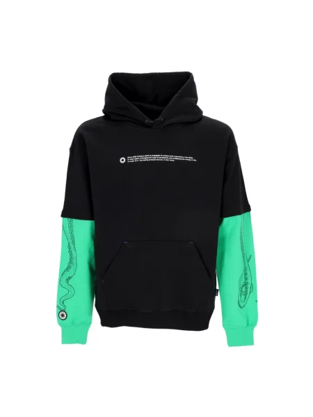 Bluza z kapturem Octopus z kapturem czarna