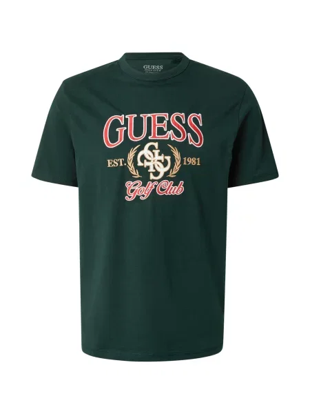 Guess Majica Regular Fit zelena