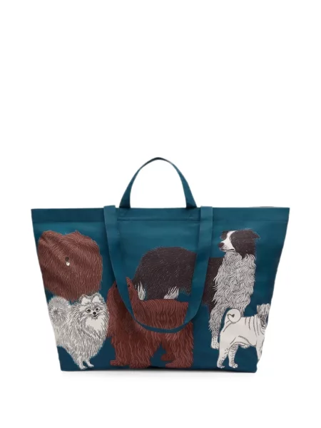 Geantă shopper Inoui Editions cu imagine albastru