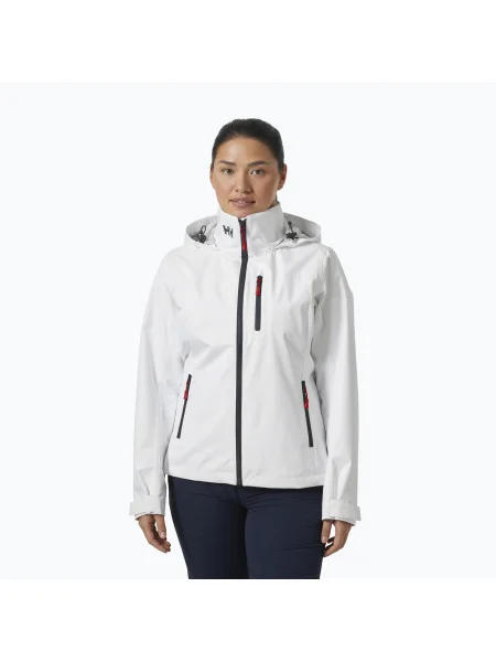 Geacă de navigație pentru femei Helly Hansen Crew Hooded white alb