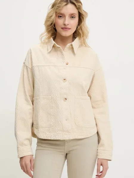 Яке тип риза Answear Lab преходен модел бежово