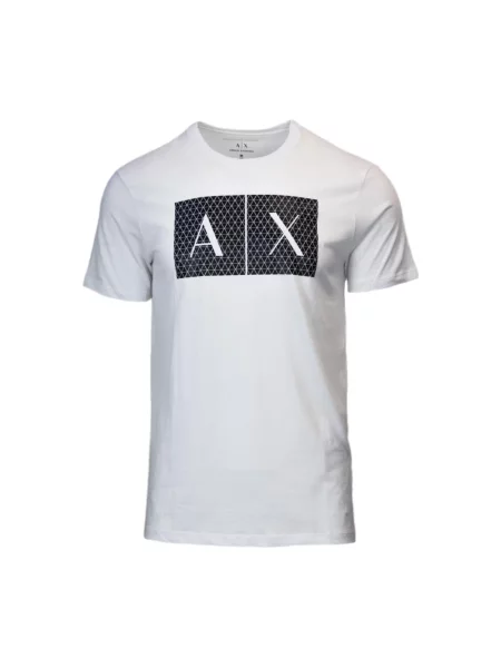Koszulka Armani Exchange z nadrukiem biała