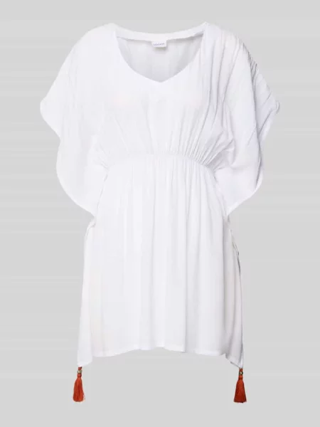 Tunika o kroju relaxed fit z czystej Lascana biała