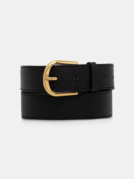 Coccinelle pasek skórzany ERIKA czarny