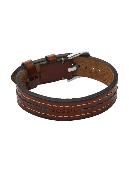 Fossil férfi bőr karkötő Machine barna
