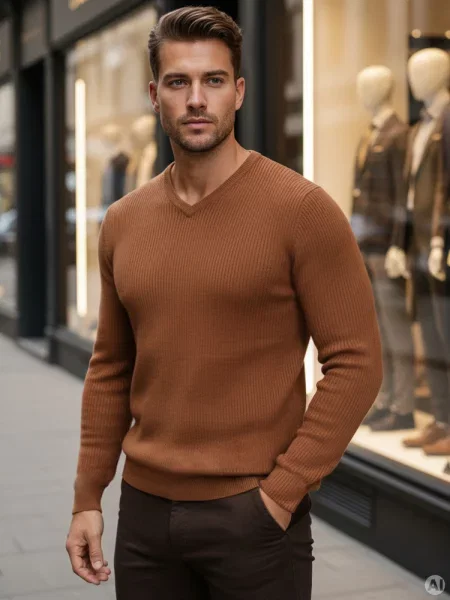 Sweter kamelowy Dstreet