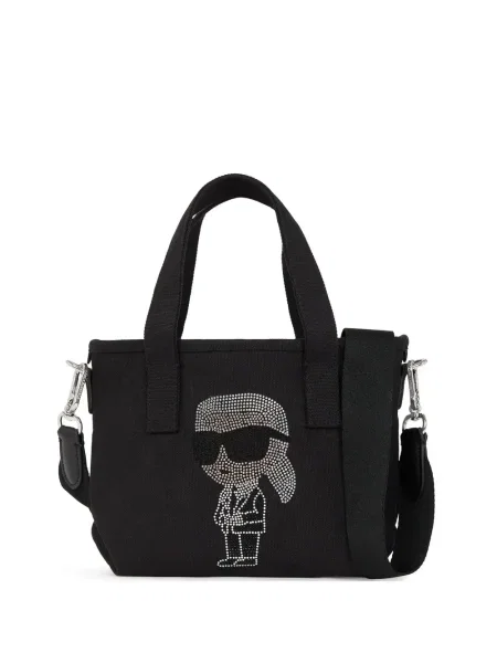 Kryształ górski torebka Karl Lagerfeld czarna