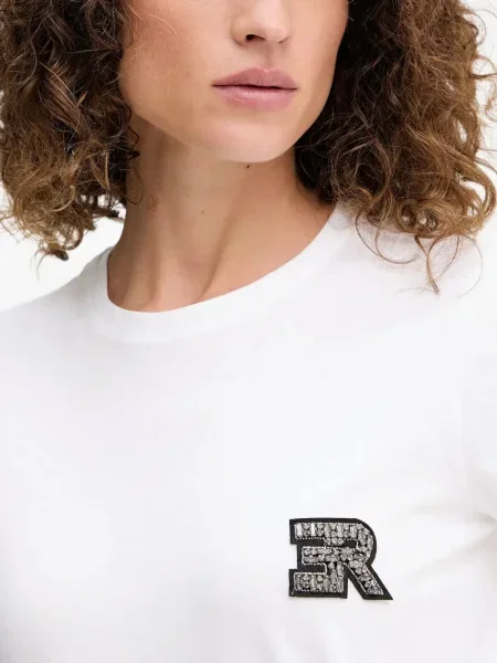 Tricou Ermanno Scervino scurt alb