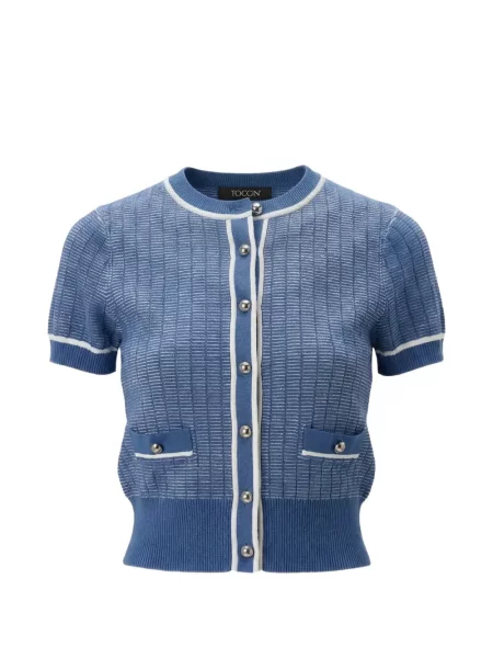 Scurt cardigan Toccin albastru