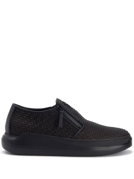 Sneakerși Giuseppe Zanotti cu tepi maro
