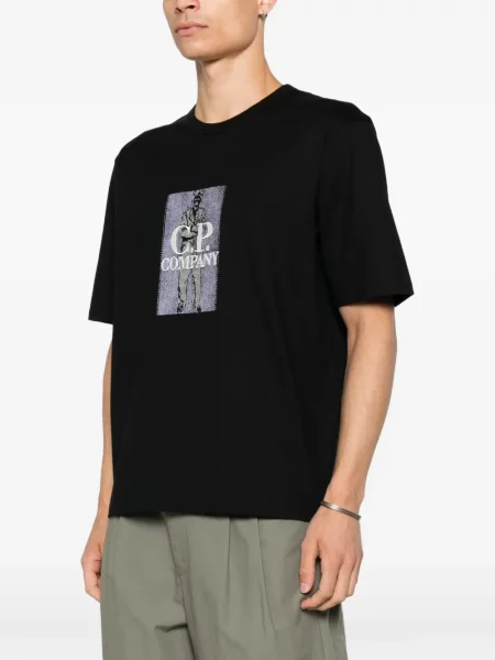 Tricou C.p. Company cu imagine negru