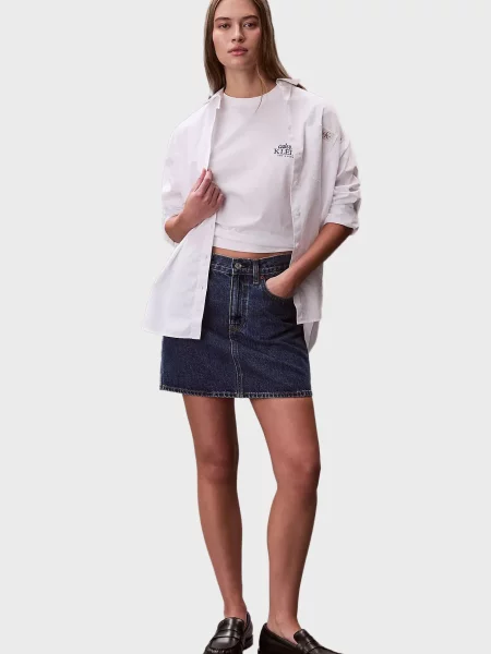 Графічний футболка Calvin Klein Jeans біла