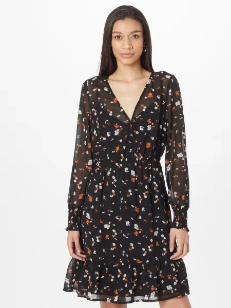 ABOUT YOU Rochie Norina portocaliu / negru alb