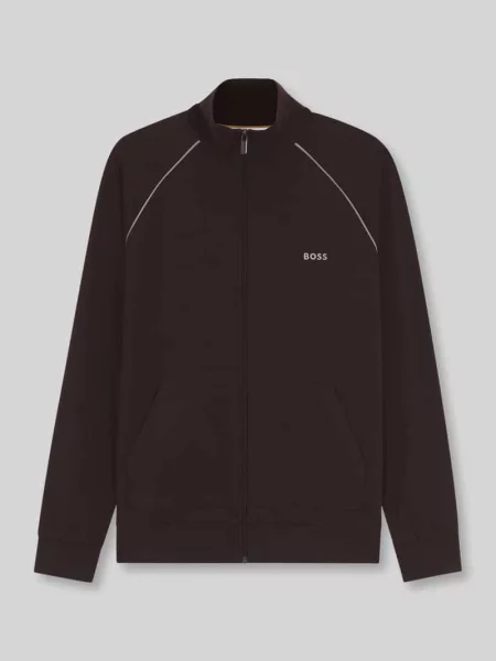 Bluza rozpinana o kroju regular fit z mieszanki bawełny model Mix&Match' Boss
