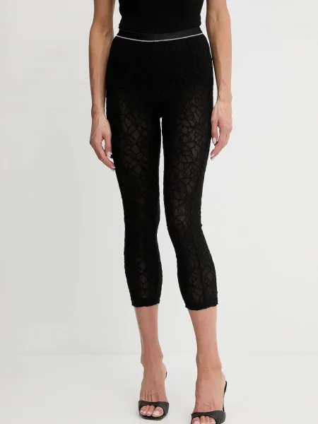 Pinko legginsy wzorzyste czarny