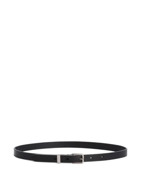 Curea Jil Sander din piele cu cataramă negru
