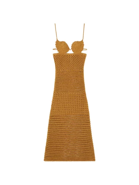 Rochie maxi Alanui tricotate maro